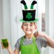 thumbnail image 5 of Fiudx Sombrero de Fiesta Irlandés, Diseño de Tela Cómodo, Color Verde Vibrante, Material Resistente y Reutilizable, Accesorio para Celebrar El Día de San Patricio, Talla Única., 5 of 6
