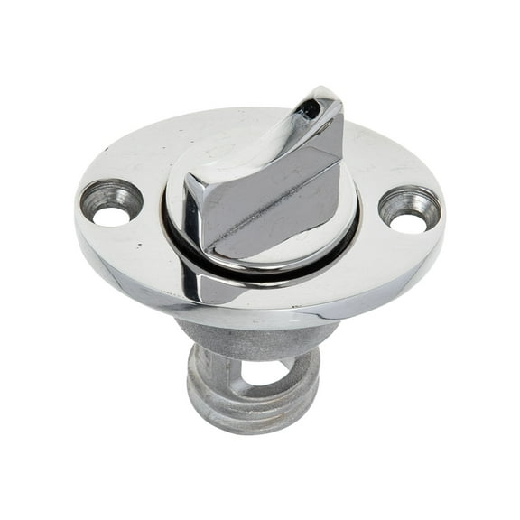 Stainless Steel Boat Drain Plug Kit with Metal Screws and Replacement Handle for Marine Scupper and Ship Stern Supplies