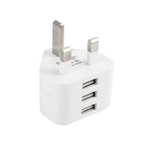 Peggybuy USB Power Adapter UK Plug Adapter Travel Wall Charger for Phones Tablets