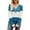 Blue, variant on Deago Women's Color Block Long Sleeve Fall Sweaters Casual Fashion Ribbed Knit V Neck Button Pullover Shirts Tops (Purple, S)