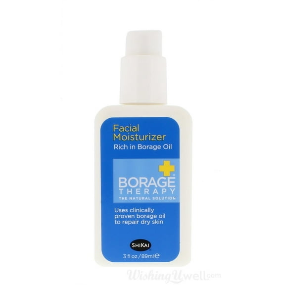 ShiKai Borage Therapy - Daily Facial Moisturizer Borage Oil Repairs & Rebuilds Skin 3 Ounces