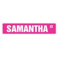 thumbnail image 1 of SAMANTHA Street Sign Childrens Name Room Sign | Indoor/Outdoor |  24" Wide Plastic Sign, 1 of 1
