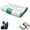 Green, variant on CLIQKWEN Orthopedic Cervical Pillow for Neck Pain - Contoured Memory Foam Support for Side Sleepers, Back & Stomach Sleepers, Chiropractor Recommended(Green,30 * 50cm)