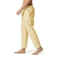 thumbnail image 3 of Mens Jogger Pants Casual Pant With Stretch Solid Khaki Xxxl, 3 of 5