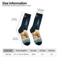 thumbnail image 2 of Cauagu Starry Sky Sleep White Bear Print Crew Socks for Women and Men,Adult Athletic Running Socks 1-Pair Sports Socks Work Gear Socks with Moisture Wicking, 2 of 6