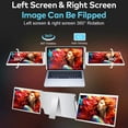 thumbnail image 3 of TUTT 16” Dual Portable Monitor | 16:10 Ratio FHD IPS Triple Screen Extender | Dual Rotating Screens | Standalone | H5 Converter Cable | Windows, Mac OS – Model S11, 3 of 11