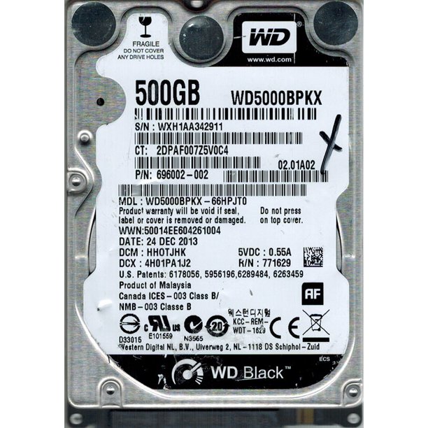 Western Digital Wd5000bpkx 66hpjt0 500gb Dcm Hhotjhk Walmart Com Walmart Com