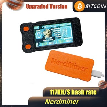 NMMiner NerdMiner V2 468KH/S Hashrate BTC Solo Lottery Miner ESP32 2.8 Inch Smart Display