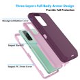 thumbnail image 3 of Njjex Galaxy S20 FE 5G Case, Sturdy Phone Case for Galaxy S20 Fan Edition 6.5"，Full-Body Shockproof Protection Heavy Duty Rubber Rugged Bumper 3-in-1 Case Cover - Burgundy, 3 of 7
