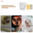 thumbnail image 3 of Wall Fan Bracket Mount Mounting Handheld Heavy Duty Hooks Silver, 3 of 8