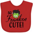thumbnail image 3 of Inktastic Halloween So Franken Cute Boys or Girls Baby Bib, 3 of 4