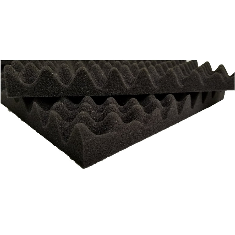 Acoustic Egg crate Foam 2 Pcs Of 2.5x12x12inch.Soundproofing.made In USA.