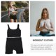 thumbnail image 5 of 1 conjunto cómodo Yoga trajes entrenamiento deportes Fitness chaleco pantalones cortos HOMEMAXS MX11753808, 5 of 6