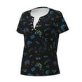 thumbnail image 2 of Naloa Gamepads Print T-Shirts Short Sleeve V Neck Tees for Women Fashion Tops Trendy Lightweight Soft Casual Summer Outfits Clothes, 2 of 5
