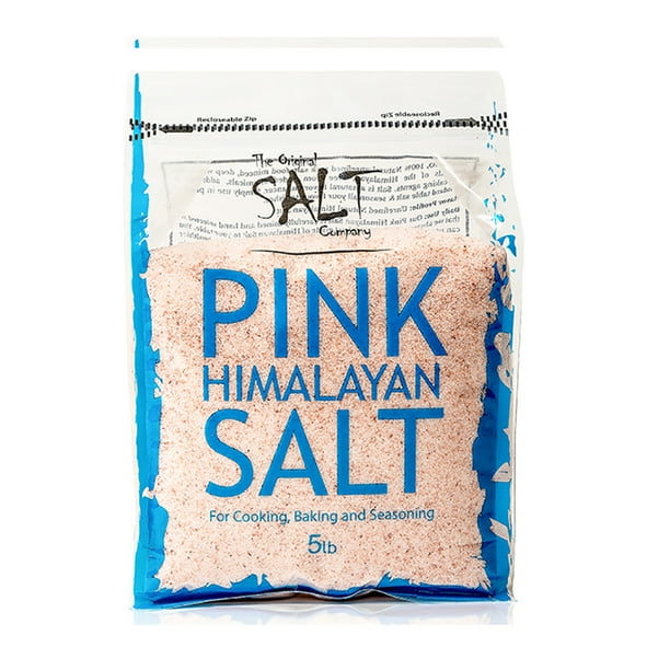 The Original Salt Company Fine Pink Himalayan Cooking Season Salt, 5