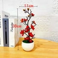 thumbnail image 2 of Flower Artificial Potted Artificial Potted Flower Home Indoor Office Ornaments Outdoor Plant Boutique Decorative Red Smile Home, 2 of 9