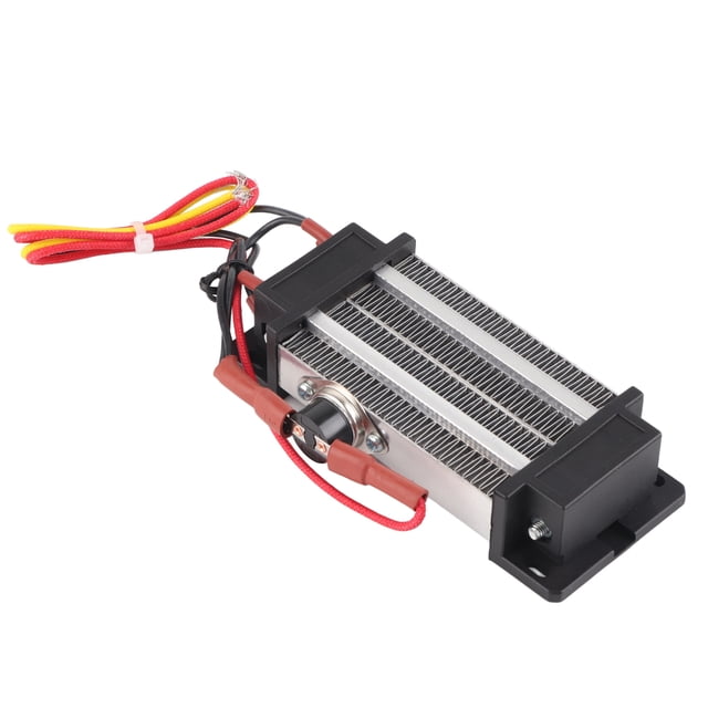 Calentador eléctrico de aire con elemento calefactor cerámico con aislamiento PTC y termostato de 300 W
