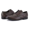 thumbnail image 7 of HA-EMORE Men's Dress Leather Shoes, Leather Stylish Lace-up Wingtip Brogues, Mens Oxford Shoes, Business Formal Lightweight Pointed Toe, 7 of 7