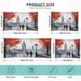 thumbnail image 3 of Coolnut Red Umbrella and Big Ben Plush Pillowcase, Luxury Soft King Pillow Case for Hair and Skin, Set Standard Size Pillow Covers with Zipper Closure, 20x40in Home Decor Gifts, 3 of 7