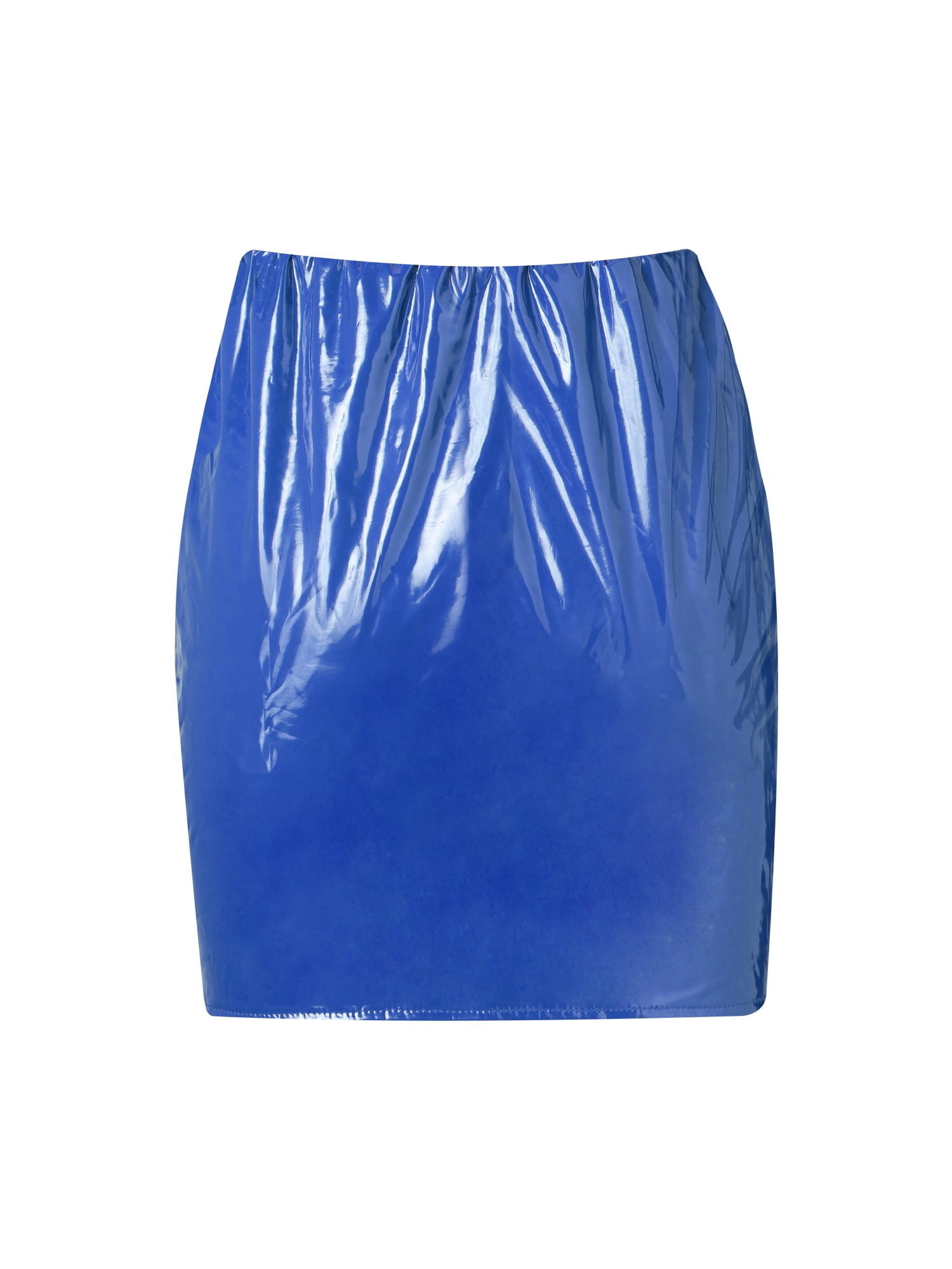 ZIYIXIN Women Neon Leather Bodycon Mini Skirt Skirts Shiny Liquid ...