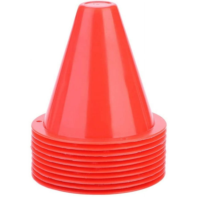HUGFEGWE 10pcs Football Cones Training Traffic Cones for Training Football CA919-124339