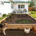 thumbnail image 3 of 4 Pack Plant Protectors from Animals, 4-in-1 Modular Chicken Wire Cloche Cages, Rust-Proof Garden Plant Covers to Keep Squirrel Rabbit Out, Adjustable Height 13" x 11.8" for Outdoor Vegetables, 3 of 6