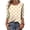 Yellow, variant on Retro Polka Dot Top for Women, 3/4 Sleeve Crew Neck T-Shirt - Soft Casual Festival Tee with Loose Fit Black L