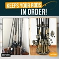 thumbnail image 7 of Rush Creek Creations 16-Rod Round Freestanding Fishing Rod Storage Rack with Clips, Realtree Xtra Camo, 7 of 7