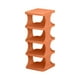thumbnail image 2 of Organizador Multicapa para zapateros | Estantería de almacenamiento de plástico de 5 niveles | Blanco, Naranja, Azul | Diseño de puertas que ahorran espacio | Montaje sencillo sin herramientas, 2 of 6