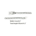 thumbnail image 3 of INSPIRE CHIC Women's Metal Chain Belts Waist Chains Belts for Dresses Jeans Decorated Belt 37.8" Silver Square Buckle, 3 of 5