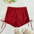 thumbnail image 2 of Swim Shorts for Women Summer Workout Board Shorts Cute Low Rise Mini Swimshorts with Drawstring Bikini Bottoms for Women High Waist Breathable Chiffon Swim Shorts Full Coverage 2025 Summer Beach Biki, 2 of 3