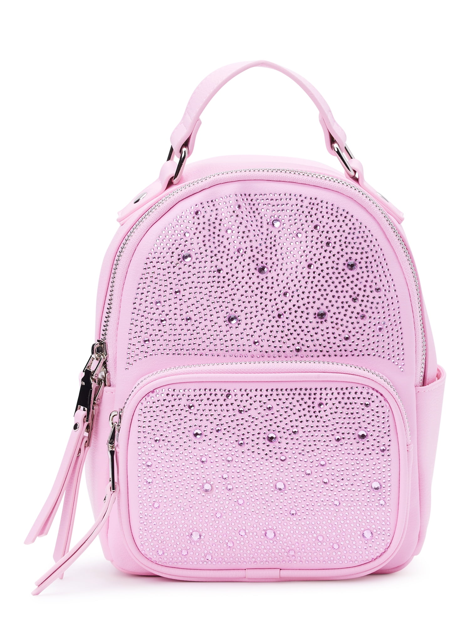 Madden NYC Women's Crystal Micro Dome Backpack, Light Pink - Walmart.com