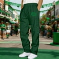 thumbnail image 3 of AnuYalue Men's Big and Tall Jogger Pants St. Patrick's Day Print Sweatpants Elastic Waist Athletic Pants Straight Leg Workout Pants, 3 of 6