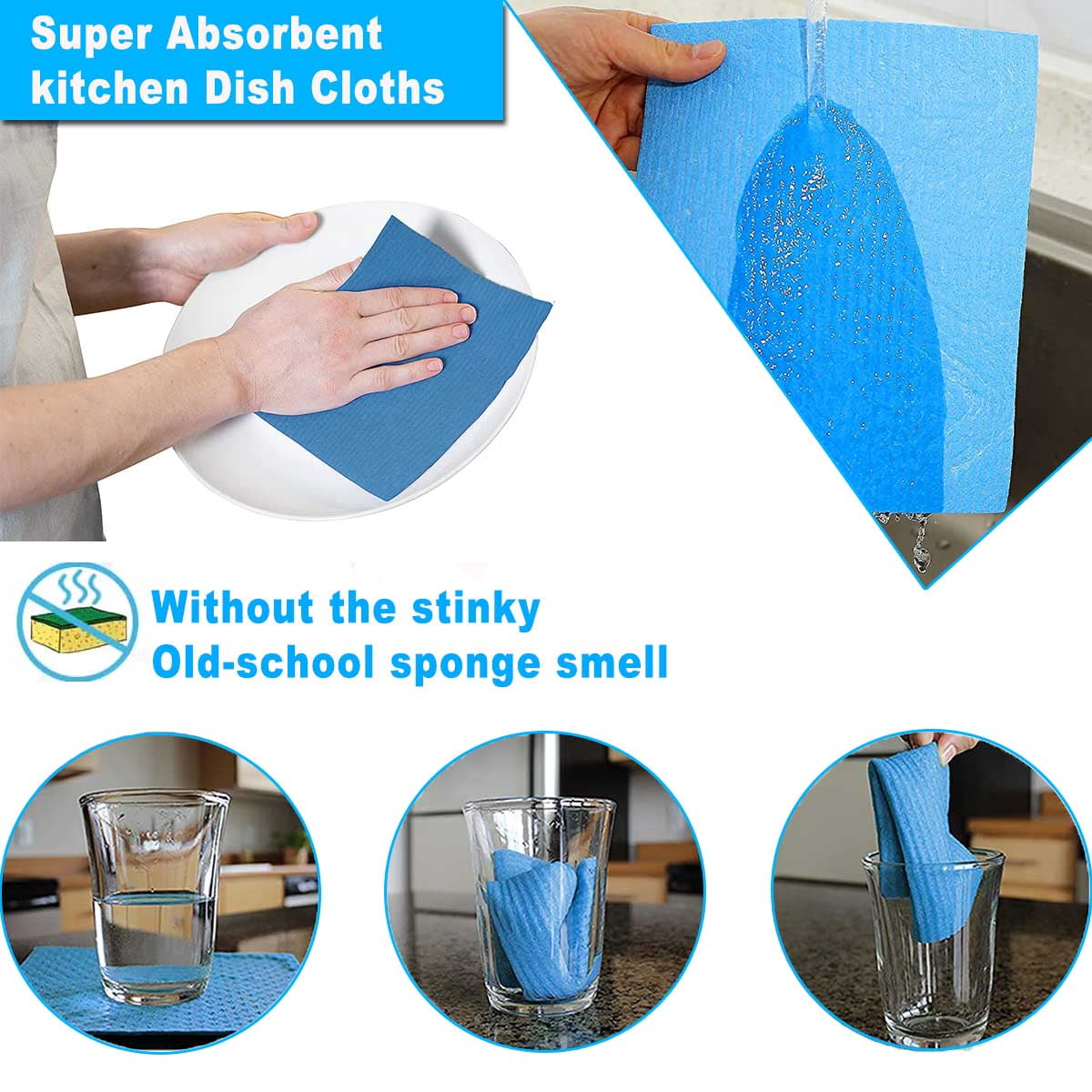 How to get that STINK out of kitchen cloths, towels or sponges