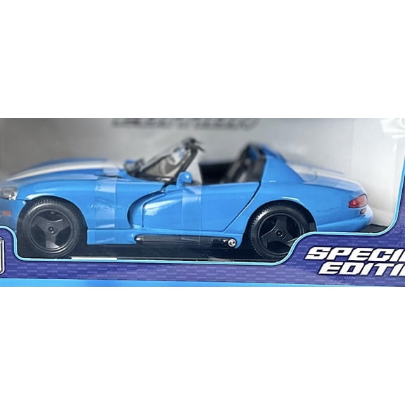 Open Box Maisto 1997 Dodge Viper RT/10 Blue 1/24 Diecast Model Car