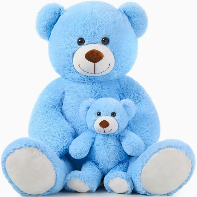 Oso de peluche gigante Morismos Mami & Baby Blue