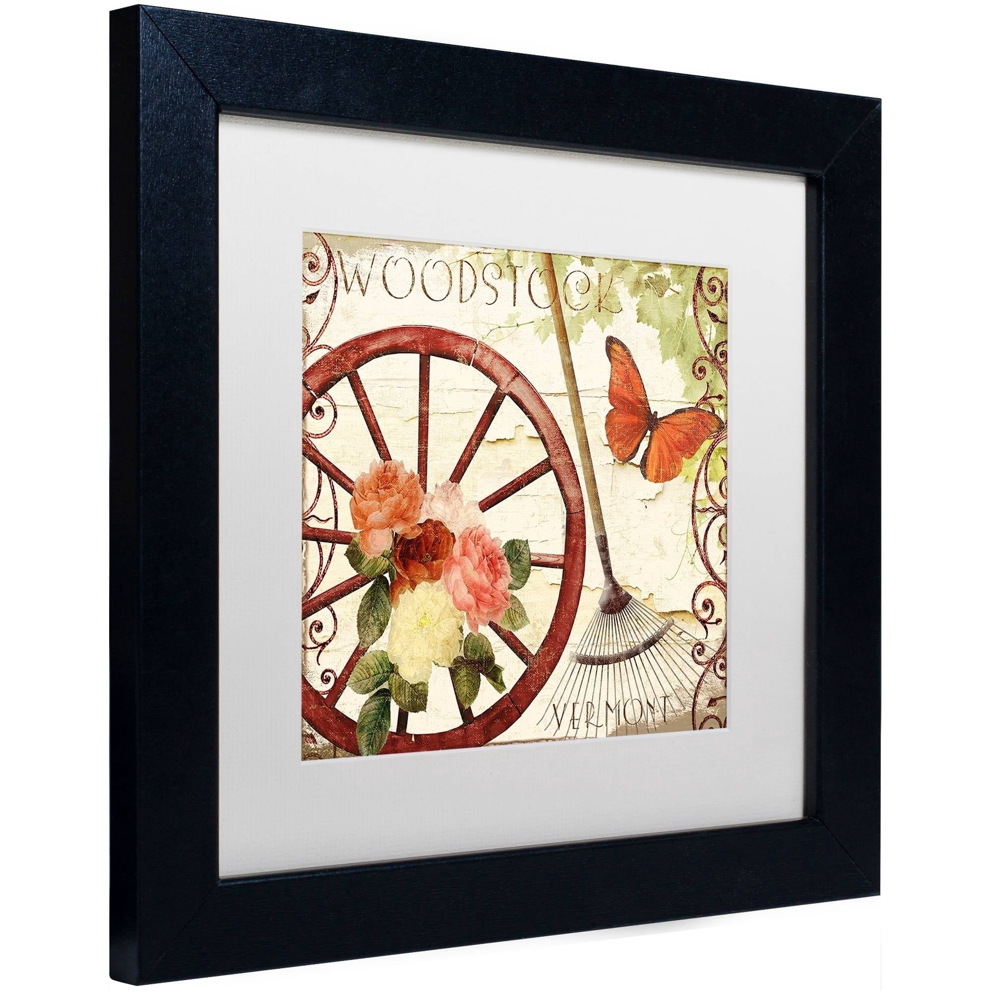 Trademark Fine Art "Vermont Summer I" Canvas Art by Color Bakery White Matte, Black Frame