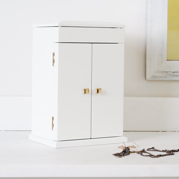 Hives and Honey Hives & Honey Laura Jewelry Chest White Walmart