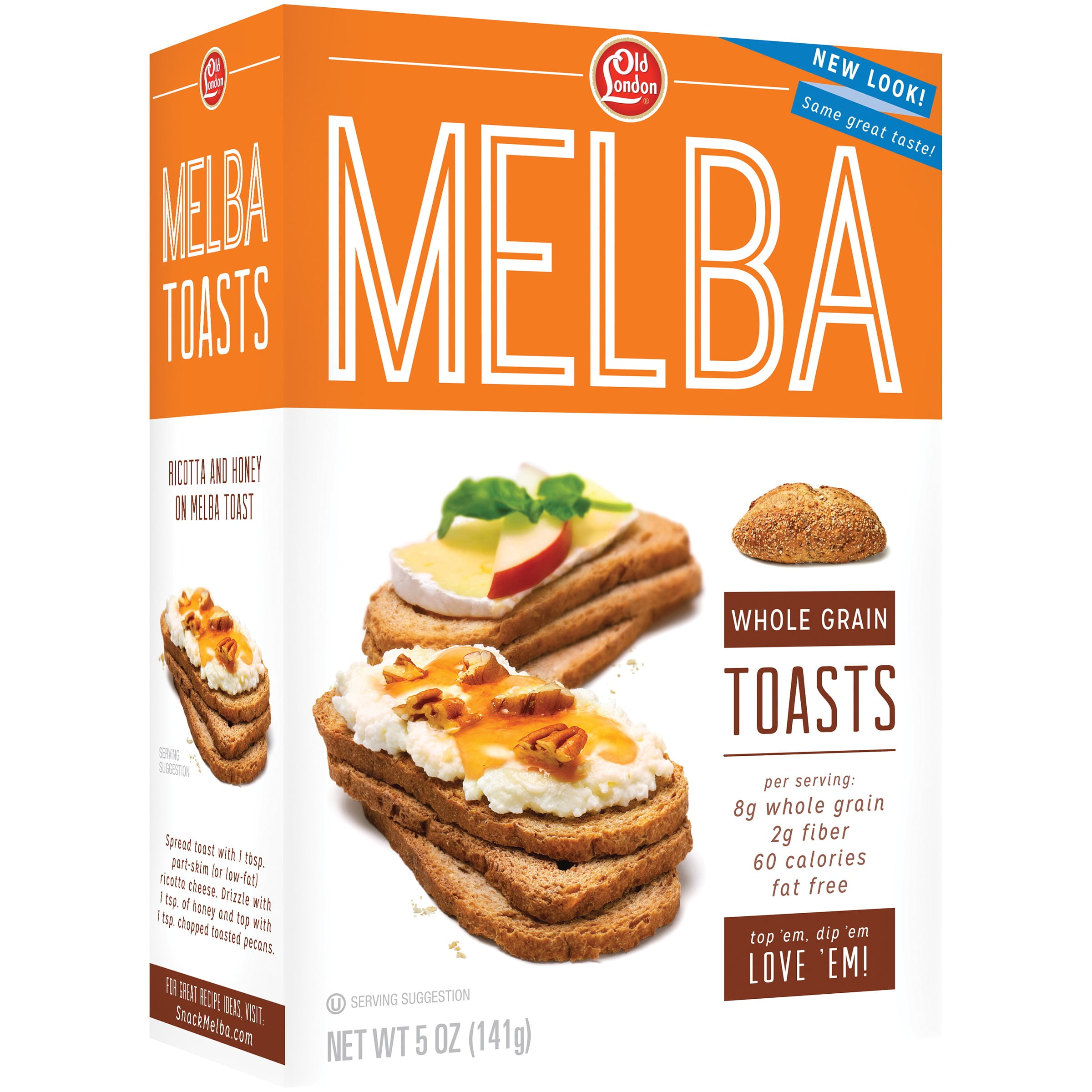 Old London Foods Melba Toast, Whole Grain, 5 Oz