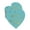 Aqua Blue, variant on Inkdotpot Silver Foil Paper Hang Tag Happy Birthday Favor Tag 100 Pieces