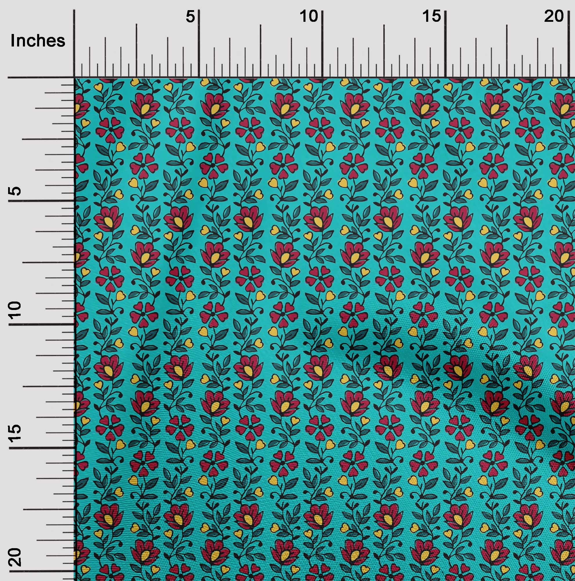 Berry Flowers Black 42 Inch Cotton Poplin Pre Order main image 0