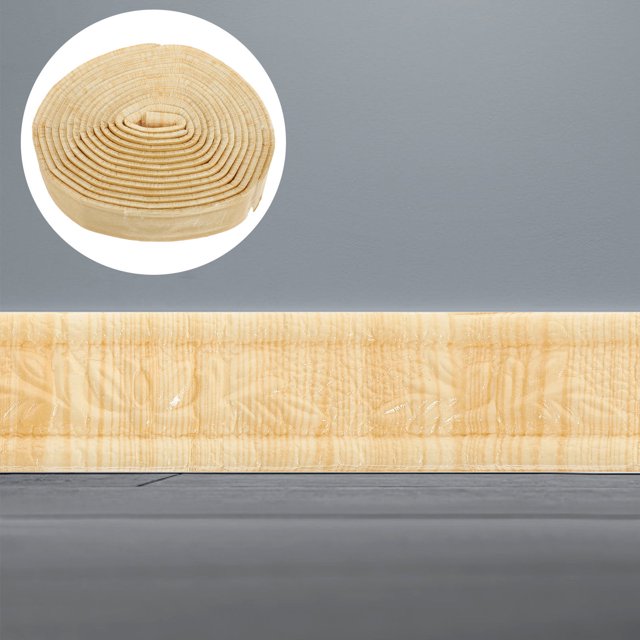 Phenofice Molding Trim Autoadhesivo Para Bordes De Pared Beige Con Flexible Y Protección Daños