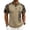 Beige, variant on 250th Anniversary Tactical Polo Shirt for Men 1776-2026 - Distressed American Flag Print V-Neck Short Sleeve Button Down Top - Patriotic USA Military Style Golf Shirt Green XXL
