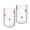 candy corn, variant on Bubble DOF Glass Ghost 16 oz Old Fashioned Drinking Glasses Set of 2
