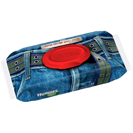 HUGGIES - Jeans Design Wipes, 64ct