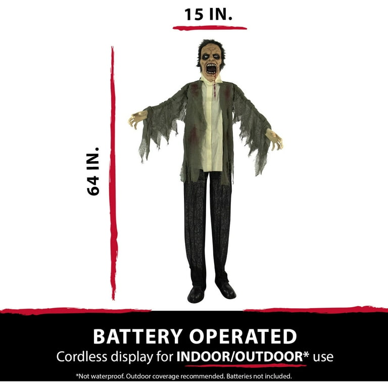 NEW 6’4” popular Life Size LED Animatronic Zombie Prisioner