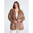 thumbnail image 2 of Joyspun Women’s Plush Sleep Cardigan, Size XS-3XL, 2 of 6