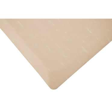 24" Wide, Rhino Mats, Marbleized Tile Top Anti-fatigue Mat, Sandalwood, 1/2" Thick, Choose Length