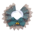 thumbnail image 2 of Zhaomeidaxi Pet Dog Bandana Washable Lace Bibs Scarf, Bowknot Bells Dog Kerchief for Small to Large Dogs and Cats, 2 of 6