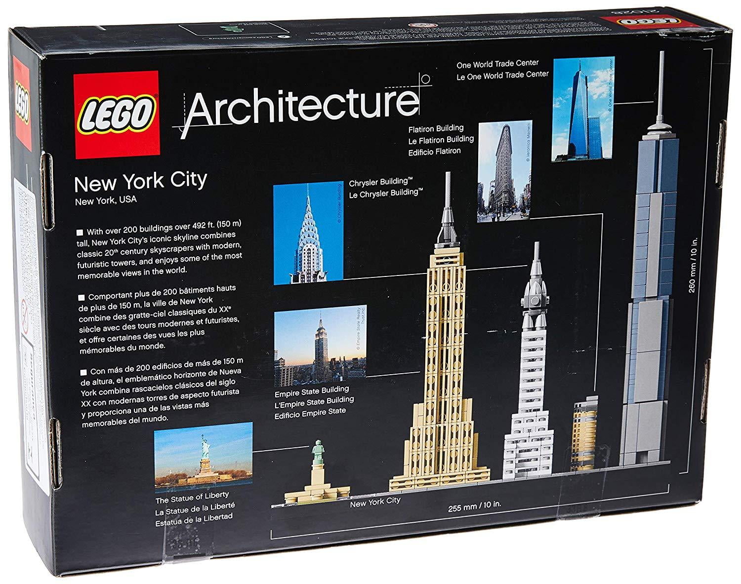 LEGO Architecture New York City 21028, Skyline Collection, Blocks - Walmart.com
